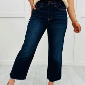 Judy Blue You Better Work It Wide Leg Jeans in Reg/Curvy Size 9 NWT
